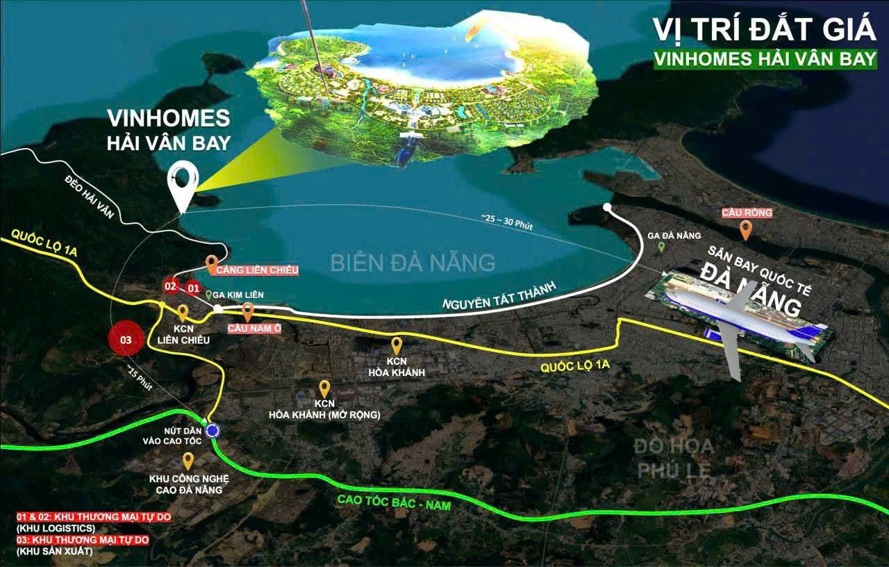 Vị trí Vinhomes Hải Vân Bay